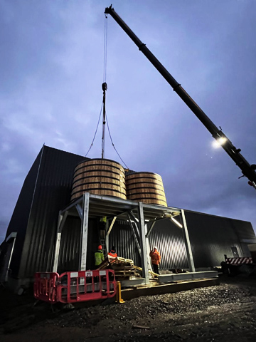 Kythe Distillery construction was completed in summer 2025
